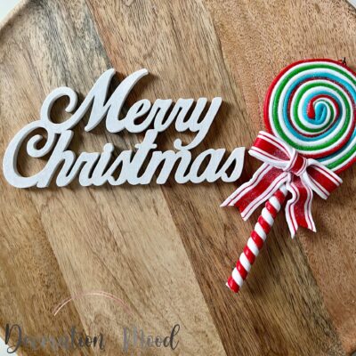 Mrry Christmas felirat fehér - 15 cm