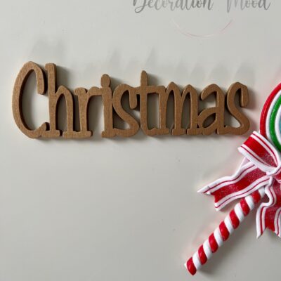 Christmas felirat (választható színben) - 15 cm